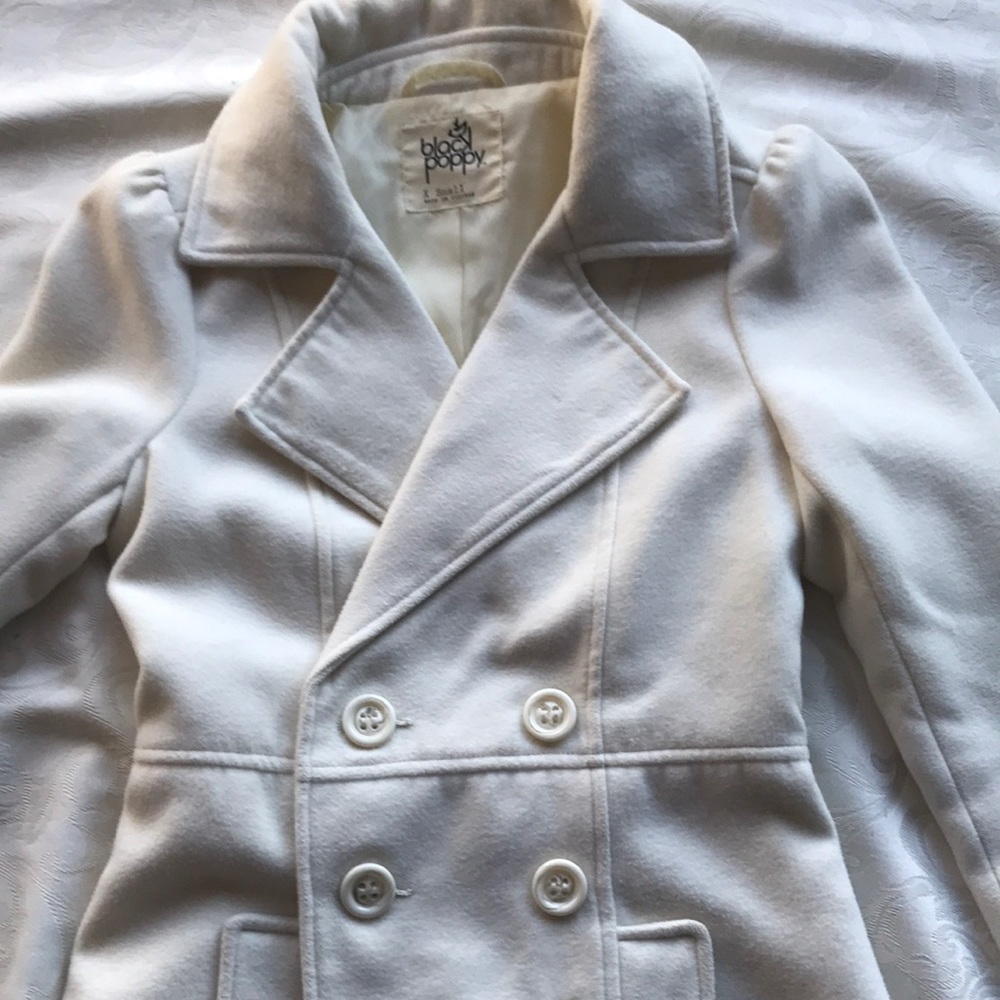 Dressy jacket Off white  women’s small /button jacket